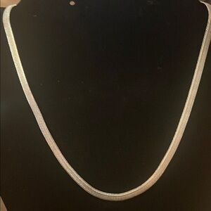 925 SILVER HERRINGBONE NECKLACE